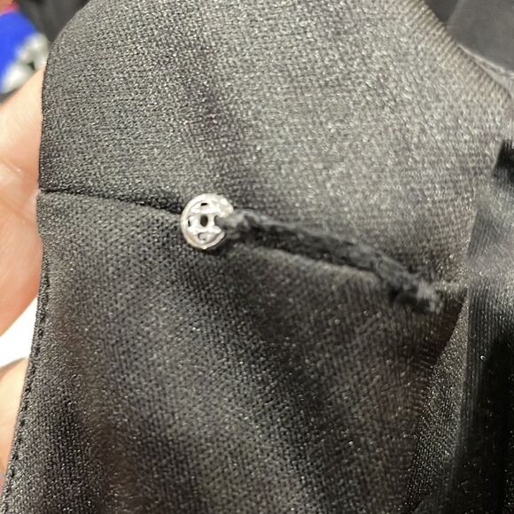 NWOT Luxe by Carmen Marc Valvo Ruffled Black Dress  Size 14W XL plus - Picture 12 of 13